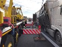 LKW Ladung verschoben A 3 Rich Oberhausen Hoehe AS Koeln Dellbrueck SP P42